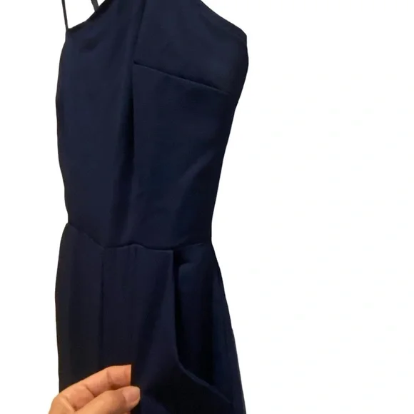 Women’s Dressy Navy Sleeveless Jumpsuit - Picture 6 of 12